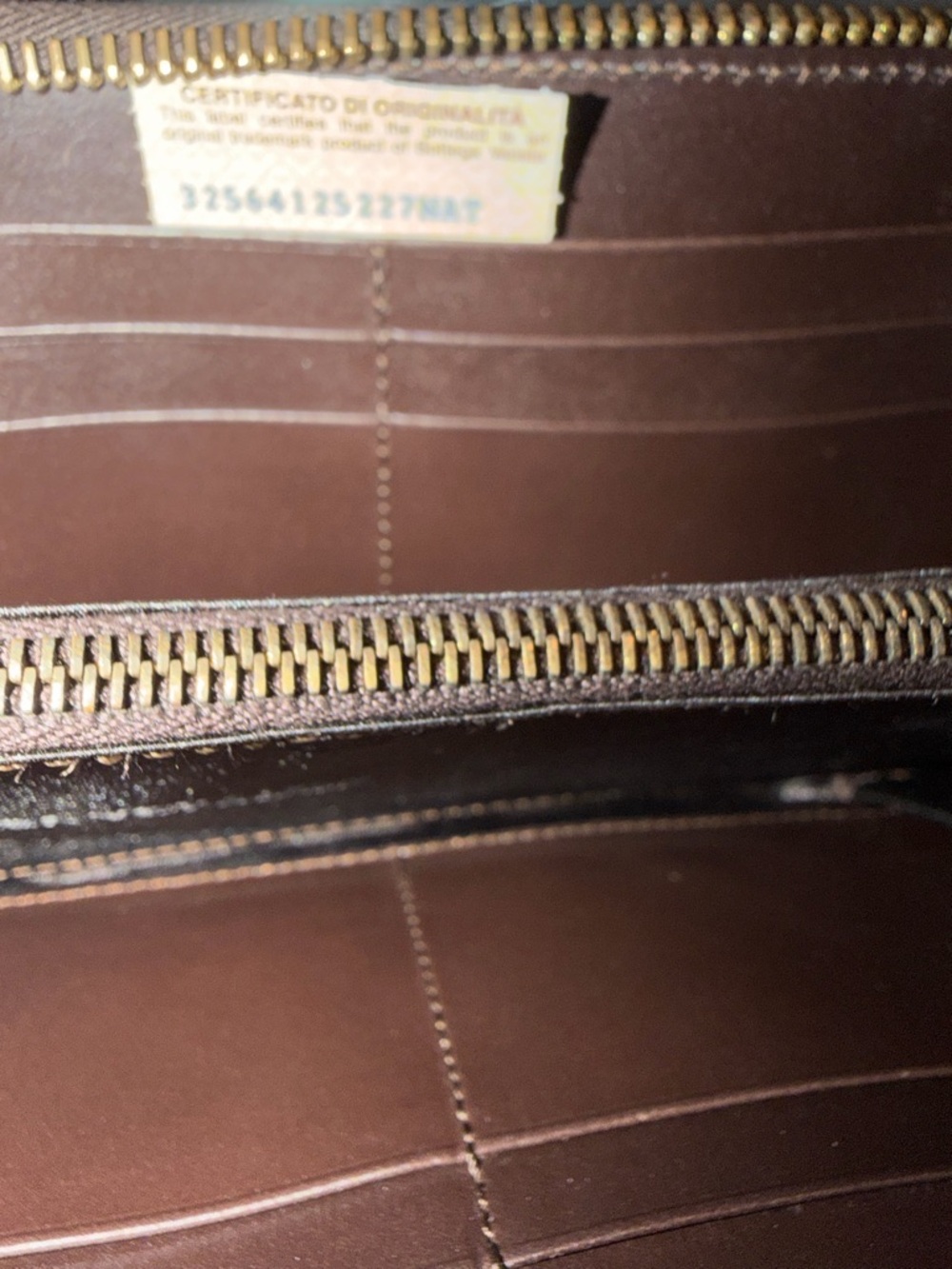 Bottega Veneta Brown Monogram Zip Wallet - Picture 6 of 11